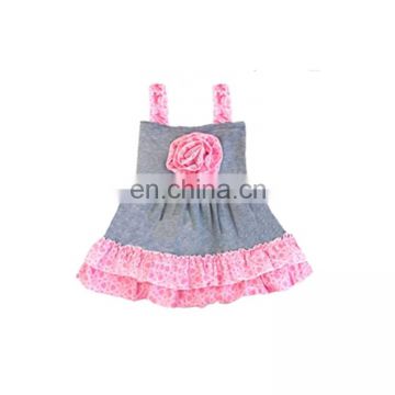 High quality summer infant baby girl's princess striped dress baby birthday party wedding dress