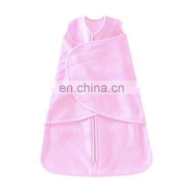 Wholesale Polar Fleece Sleeveless Solid Adjustable Baby Sleeping Bag