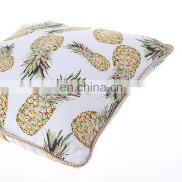 Summer Tropical Pineapple Design Cotton Linen Outdoor Square Home Decor Cushion Pillowcases Wholesale photo-6