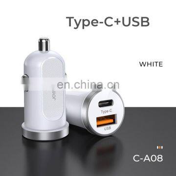 JOYROOM Shenzhen Factory Mini 30W Car USB Charger for Mobile Phone Quick Charge QC 3.0 USB Car Charger PD Charger photo-2