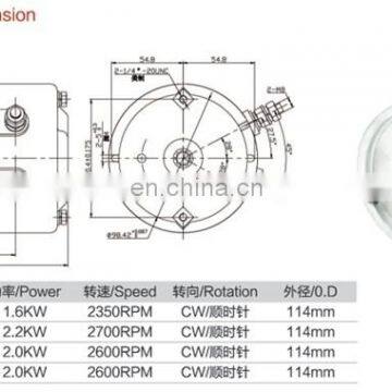 Factory Price 72V DC Electric Motor 2000W photo-5