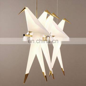 Новый дизайн. Простой белый подвеска-люстра в виде бумажного журавля с птицей photo-7
