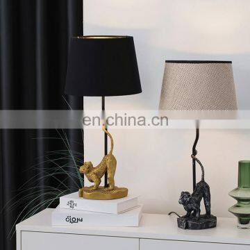 Unique Monkey Animal Base Table Lamp Home Ornament Creative Design Modern Bedside Lamp photo-3