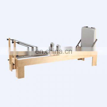 DZSZ High Quality Direct Factory Bed Pilates White Maple Wood Reformer Equipment Elina Pilates Reformer photo-2