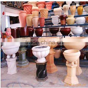 Fiberglass Flower Pot for Swimming Pool Decor FRP Pot Bellied Vase