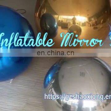 Wholesale 2m Large Outdoor Vintage Gazing Floating Dpot Light PVC Gold Cheap Inflatable Floating Water Disco Mirror Ball
