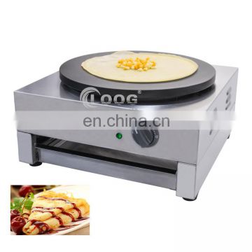 Stainless Steel Crepe Griddle Pancake Machine Single Plate Commercial Cast Iron LPG Gas Crepe Maker