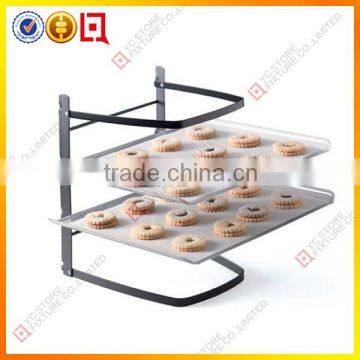 Multilayer metal cake display racks