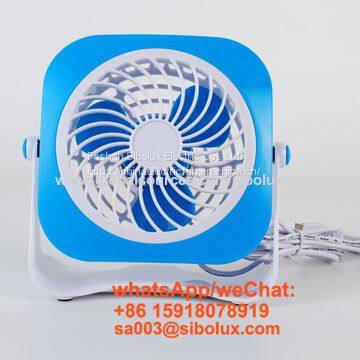 4 inch mini portable USB li-ion rechargeable fan