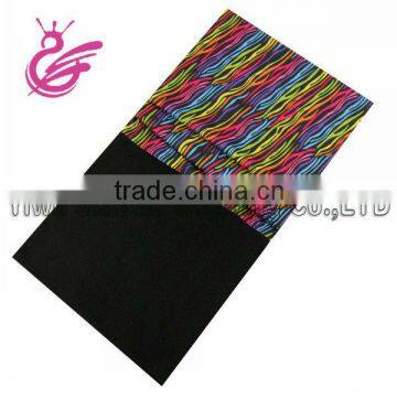 2013 hot colorful striped tubular head wrap with fleece