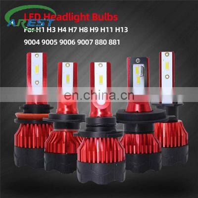 1Pair 9005 9006 H3 H13 H8 880 H27 9004 9007 H11 881 LED H4 LED H7 Auto Car Headlight H1 K5 55W 6000LM 6000K Automobile Bulb