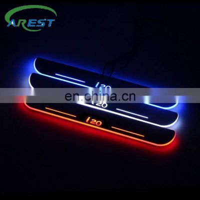 Carest LED Door Sill Streamed For HYUNDAI i20 2008-2020 Scuff Plate Acrylic Door Sills Car Sticker Accessories