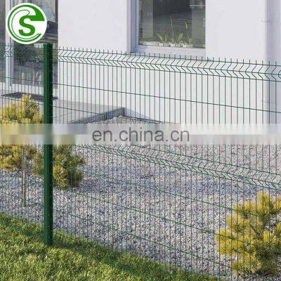 Dark Green/Grey fencing panels V mesh panel fencing for Mauritius