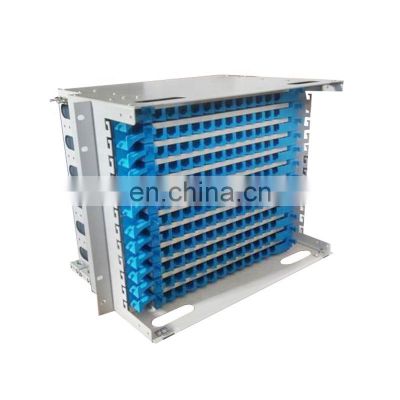 ODF 144 Port Fiber Optic Patch Panel Modulized Splice Tray 19 Inch Rack Mounted ODF