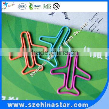 Beautiful design cute airplane paper clips