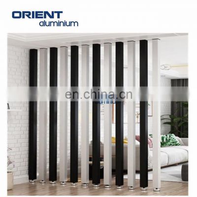 Factory Room Divider Partition Screen With black square tube