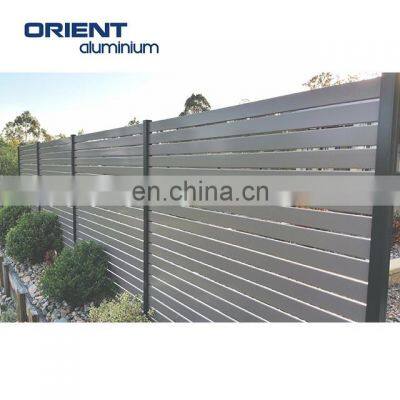High Quality Aluminium Horizontal Slat Fence for Yard Garden