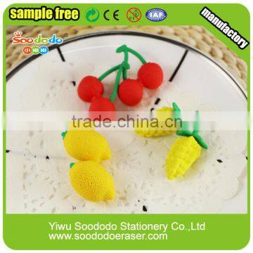 fruit shaped eraser wholesale stationery
