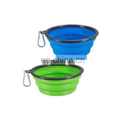 bamboo fiber individualize logo portable anti asphyxia porcelain tilted aluminium melamine collapsible pet bowl