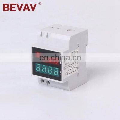 A+Quality Din-rail digital meter  Voltmeter Ammeter AC80-300v 0.1-99.9a Voltage Current Meter D52-2042