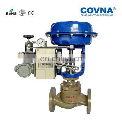 Modulating 4-20mA Control Valve Cast Steel ANSI Flange 150LB Pneumatic Control Valve Spring Returned photo-3