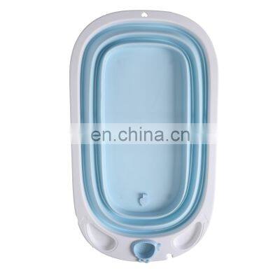 Portable Collapsible New Born Bathing Tub Foldable Plastic pp Pet Baby Bathtub Newborn Toddler Folding Bath Tub Set for Babies photo-4