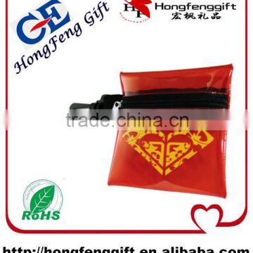 High Quality PVC Recycle Coin Bag/Cosmetic Bag/Zipper Bag