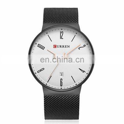 CURREN 8257 Men Wrist Watches Date Quartz Watch Ultra Thin Dial Watch Clock Relogio Masculino