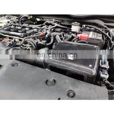 Engine Replacement High Efficiency Dry Carbon Fiber Material Cold Air Intake For Honda Civic 1.5T