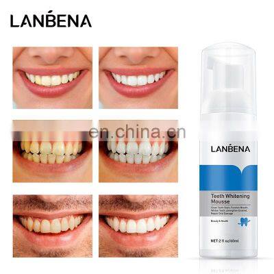 2022 Hot Sell 60ml Natural Oral Hygiene Tooth Whitening Foam Bleaching Cleaning White Teeth Whitening Mousse photo-5