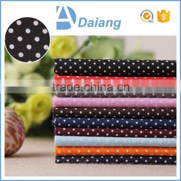factory wholesale best 100 cotton small round dots lining printed fabric for interlining in stock