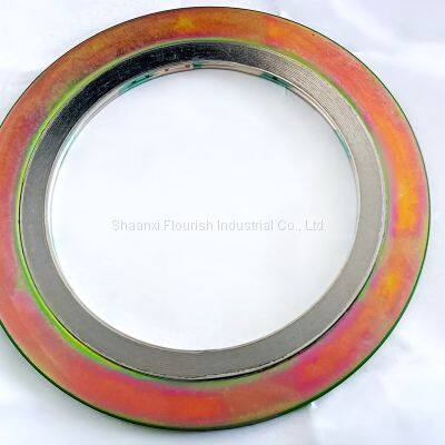 ASME B16.5 Flange SS Spiral Wound Gasket CG Type With Outer Rings