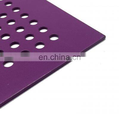 Customized Hole Perforated Aluminum Metal  Sheet For Cladding