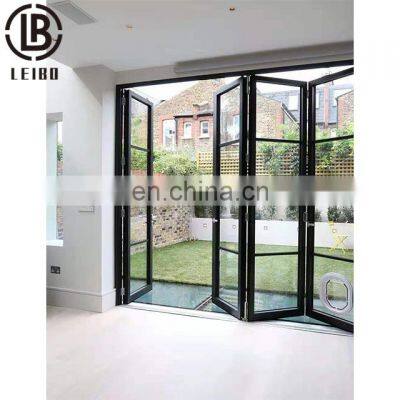 The latest New Style Powder Smooth Coated  Aluminum Folding Glass Door