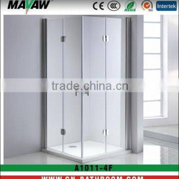 durable tempered safety glass square hinged door shower enclosure/cabin/bathroom MV-A1011-4F