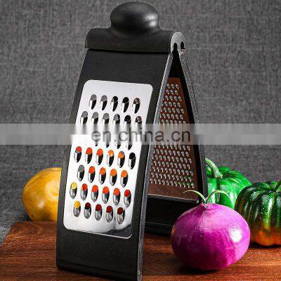 New Professional Wholesale 2 Side Multipurpose Multifunctional Plastic Hand Held Manual Kitchen Stainless Steel Vegetable Cheese