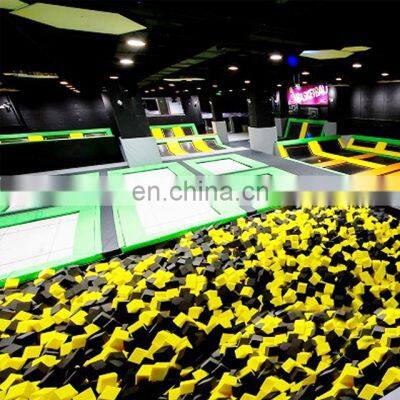 New Commercial Playground Large Size Kids Indoor Trampoline Park With Foam Cubes photo-3