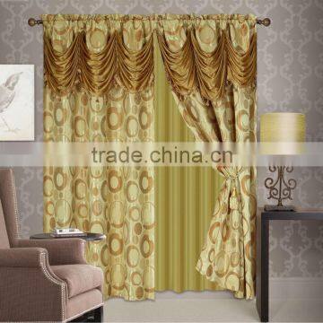 2016 NEW DESIGN BEAUTIFUL CHEAP WINDOW CURTAIN WITH VALANCE