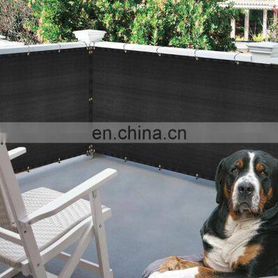 Balcony Fence Cover Net Outdoor Privacy Fence Screen Black Color 6ft by 50 ft rolls