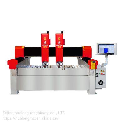 HUALONG Machinery HLSD-1530M-2 Granite Marble Roman Pillar Engraving Headstone Router 3D CNC Stone Carving Machine for Sale