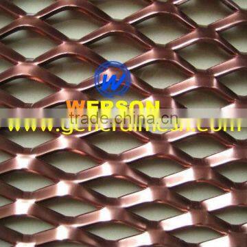 general mesh powder coated Decorative Aluminum Expanded Metal Mesh used for Partition wall,outdoor wall