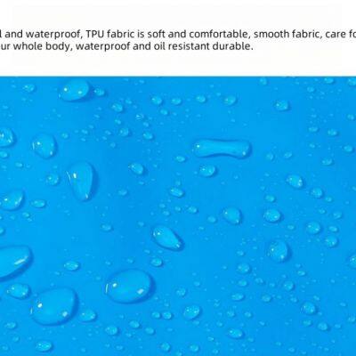 Jarvis Tpu Apron Shiny Outside Matte Inside Soft And Comfortable Easy-to-clean TPU Apron for Slaughtering House,meat Shop photo-4