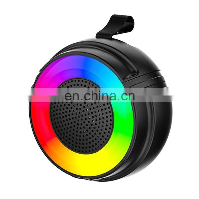 Outdoor Portable Rgb Light Wireless Fm Radio Mp3 Player Music Sound Bass Mini Speaker