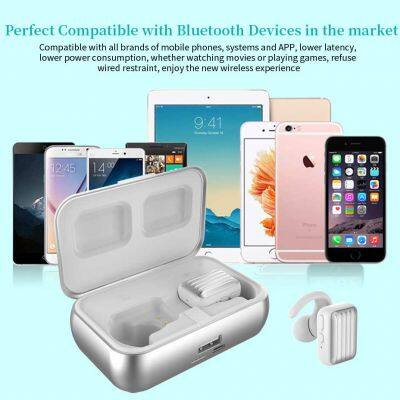 ZW-T5 Mobile Phone Custom Handfree Headset Earphone TWS Waterproof Headphone Wireless Earbuds photo-2