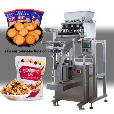 Automatic Multi Head Weigher Packing Machine for Snack Nuts Pet Food Granule