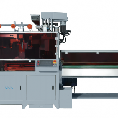 Full-auto intelligent electric nylon plastic two way cutting, doubule slider mounting,top stop injection 4 in 1 machine