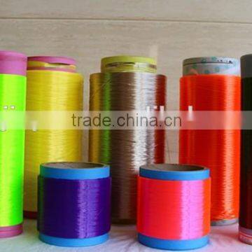 colored High Tenacity super low shrinkage Polyester filament fibre Yarn