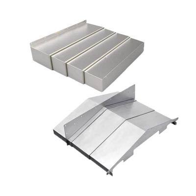 CNC Machine Cold Plate Steel Accordion Dust Cover Bellows Type Protective Telescopic Cover Protective Armor photo-2