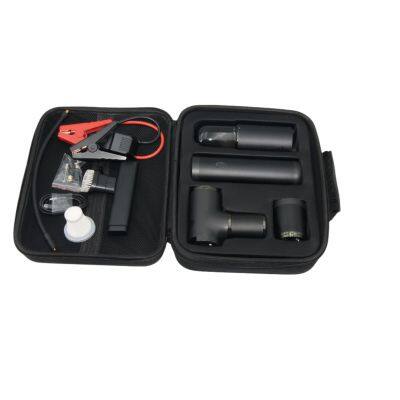 Multifunctional 5 in 1 Car Jump Starter Combo Kit with Air Compressor Vacuum Cleaner Flashlight and Power Bank Gas 3.0 Diesel6.0