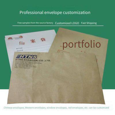 Letter Paper and Envelope Printing Factory, Colored Envelopes, Chinese-style Kraft Paper, 120 Grams, Customized Production and Processing photo-4